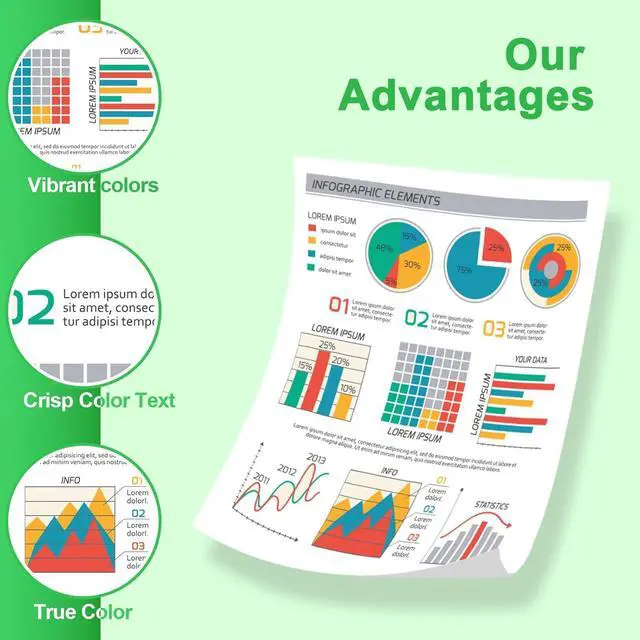 Alt view image 6 of 7 - 70 Ink Cartridge 130ml HP 70 Replacement for DesignJet Z5400 Z5200 Z3200 Z3100 Z2100 Printers(8-Pack,MBK/PBK/GY/C/M/Y/LC/LM)