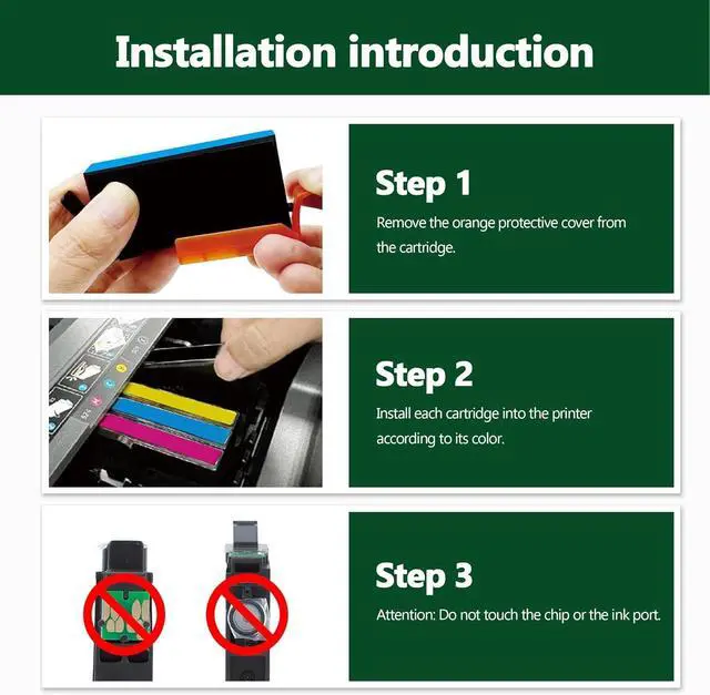 Alt view image 7 of 7 - 923 Ink Cartridges Replacement for HP 923 Black Ink Cartridges for OfficeJet Pro 8124 8125 8130 8132 8134 8135 8130 8139 8138 8122 8120 (2-Pack)