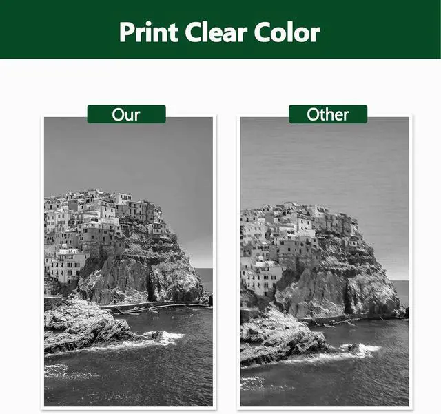 Alt view image 6 of 7 - 923 Ink Cartridges Replacement for HP 923 Black Ink Cartridges for OfficeJet Pro 8124 8125 8130 8132 8134 8135 8130 8139 8138 8122 8120 (2-Pack)