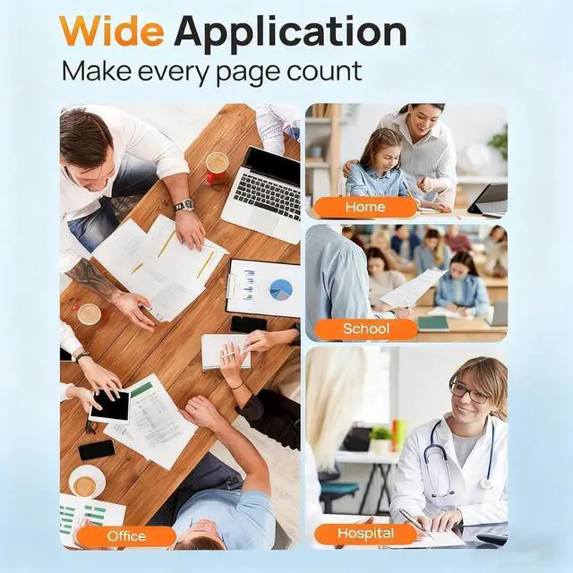 Alt view image 6 of 6 - 63 XL High Yield Ink Cartridges 2-Pack(Black/Tri-Color) Replacement for HP DeskJet 1112 2130 3630 Envy 4510 4520 OfficeJet 3830 4650 Series