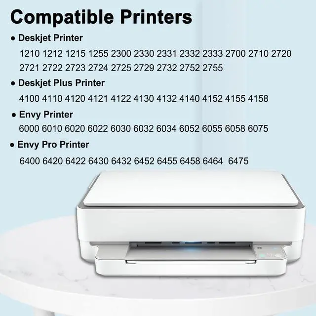 Alt view image 2 of 7 - 67XL Ink Cartridges Black/Color Combo Pack (2-Pack, Black/Color) Replacement for HP Ink 67 67xl Printer Ink for Deskjet 2700e 2755e 2755 2700 2752 4155e Envy 6000 6055e 6400 6455 Printer