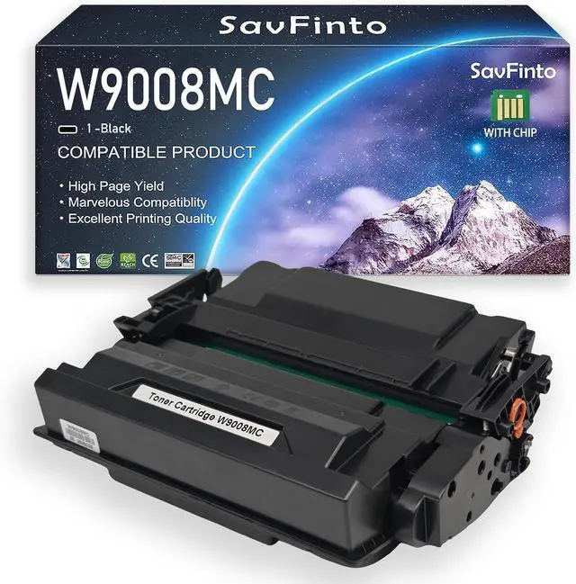 Main image of W9008MC Toner Cartridge Compatible with HP W9008MC W9008 Black Toner Cartridge Replacement for HP Managed E50145dn Flow MFP E52645c MFP E52645dn Priner (1 Black, 23,000 Pages)