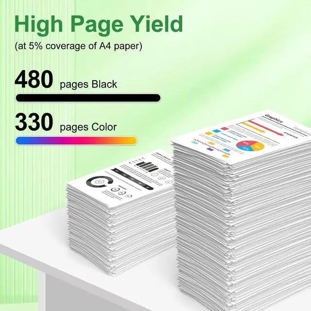 Alt view image 4 of 7 - 61XL Ink Cartridge Replacement for HP 61 XL Black Color Combo Pack for HP61 HP61XL Works with Envy 4500 5530 4501 4502 1000 1010 1050 1510 2050 2510 2540 2620 4630 Printer(6 Black, 4 Tri-color)