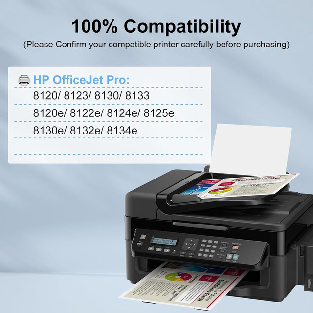 Multipack 5 Cartucce 924 Compatibili Per HP OfficeJet Pro 8120e, 8130e E Serie - 2 Nero, 1 Ciano, 1 Magenta, 1 Giallo