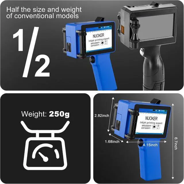 Alt view image 3 of 6 - Mini Handheld Inkjet Printer