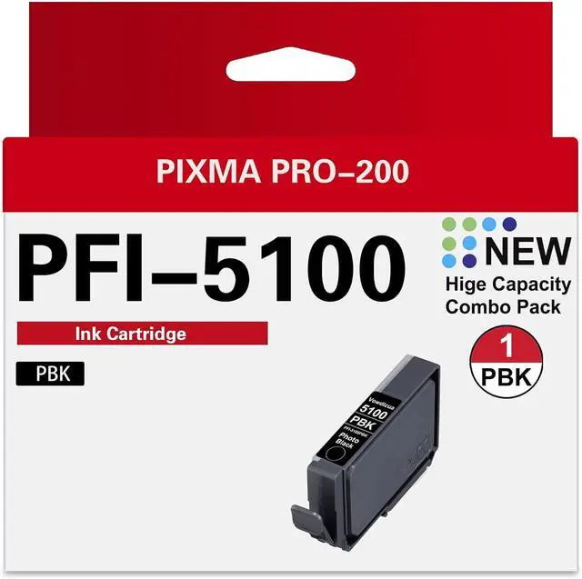 Main image of PFI-5100 Ink Cartridges - High Capacity Replacements for Canon imagePROGRAF PRO-310 Printer (Photo Black)