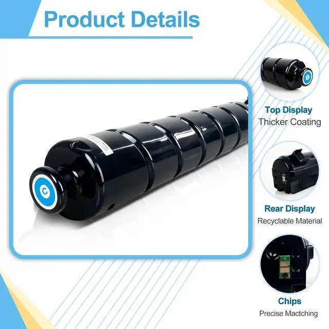 Alt view image 2 of 7 - GPR-66 GPR66 Toner Cyan Compatible for Canon C3935i C3926i C3930i