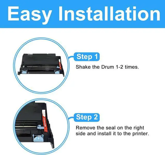 Alt view image 3 of 7 - LCL Compatible Drum Unit Replacement for Kyocera DK1150 DK-1150 302RV93010 for Ecosys P2040 P2040DN P2040DW M2040 M2040dn M2540 M2540d M2540dw M2640 M2640idw P2235dw M2635dw M2635dn Printer (1Black)