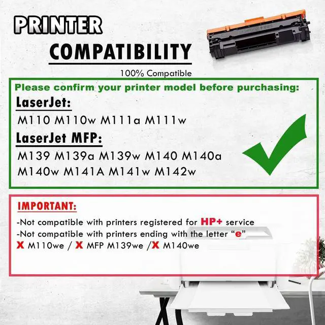 Alt view image 6 of 7 - 2 Inkfirst W1410A 141A Toner Cartridges (with Toner Level) Compatible Replacement for HP Laserjet M110 M110w M111a M111w MFP M139 M139a M139w M140 M140a M140w M141A M141w M142w