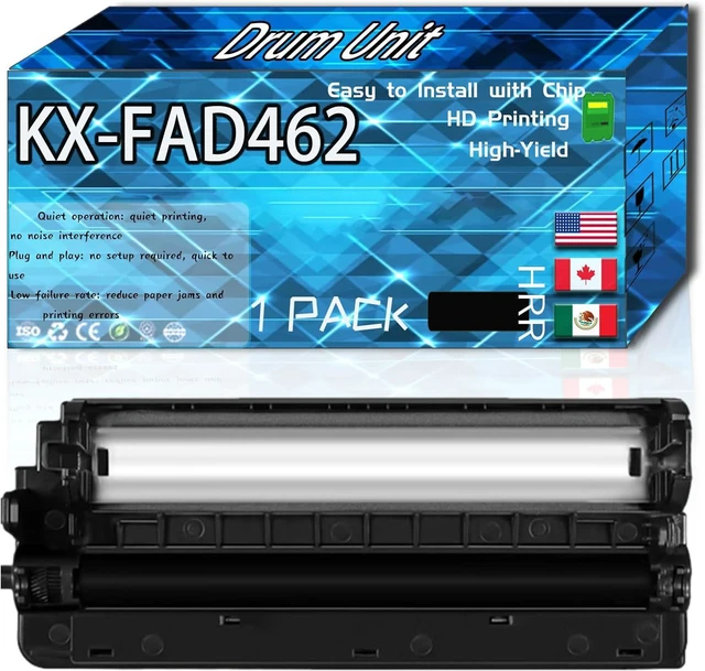 Main image of KX-FAD462 Drum Unit Compatible for Panasonic KX-MB2025FRW MB2030FRW MB2061 Printers, High Production Replacement (1 Pack Black)