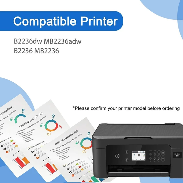 Alt view image 2 of 7 - B220Z00 Drum Units Compatible for Lexmark B220Z00 Black Imaging Drum Unit Work for Lexmark B2236dw MB2236adw B2236 MB2236 Printers (12,000 Pages)