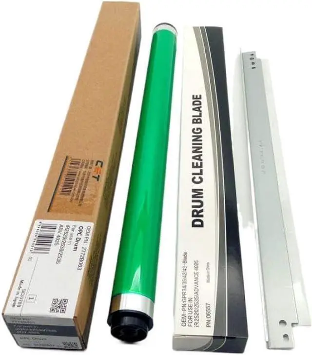 Alt view image 3 of 3 - 4pcs OEM Opc Drum Unit Green Color Long Life Coating Compatible with Printer Supplies IR2520 IR2525 IR2530 IR2535 IR2545 for Part Number 8K1927225B