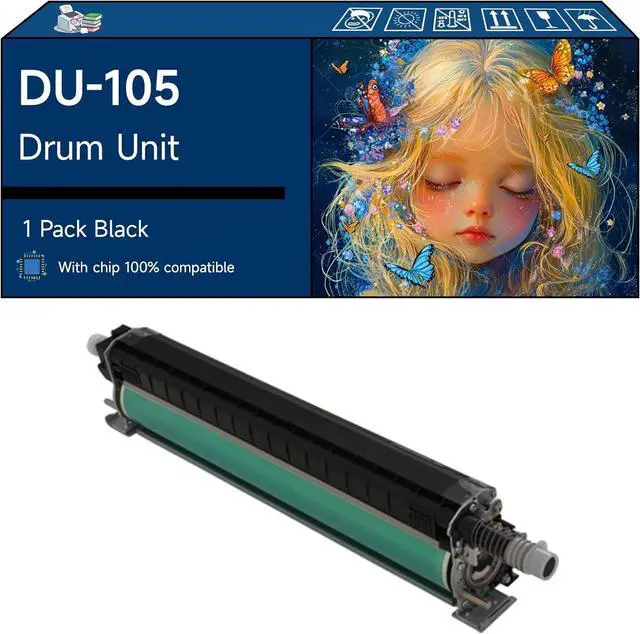 Main image of Compatible with Konica Minolta DU-105 Drum Unit Work for Konica Minolta bizhub Press C1060 C1070 C71hc Printers, High Yield 420000 Pages, with Chip, High-Definition Printing (1 Pack Black)
