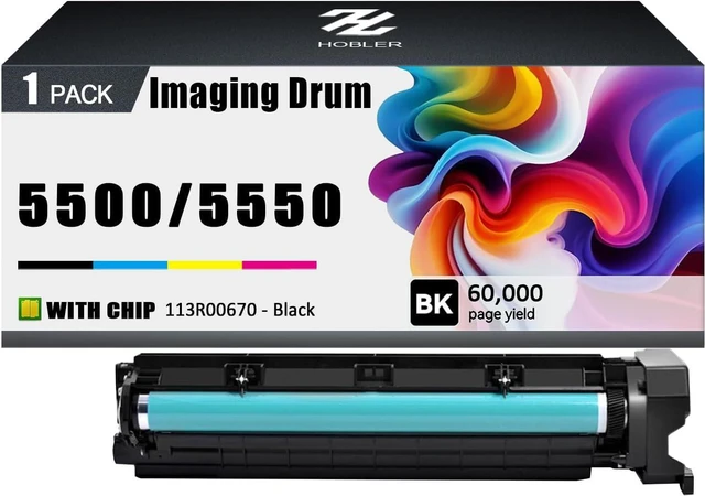 Main image of 113R00670 Drum Units Compatible for Xerox 113R00670 Imaging Drum Unit Work for Xerox Phaser 5550 5500B 5500N 5500DN 5500DT 5500DX Printers