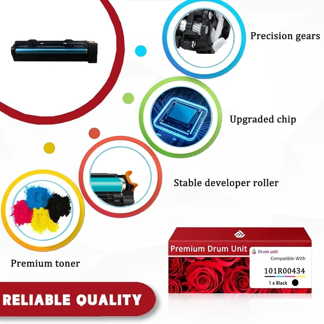 Alt view image 4 of 7 - 101R00434 Imaging Drum Work for Xerox WorkCentre 5222 5225 5230 Printers