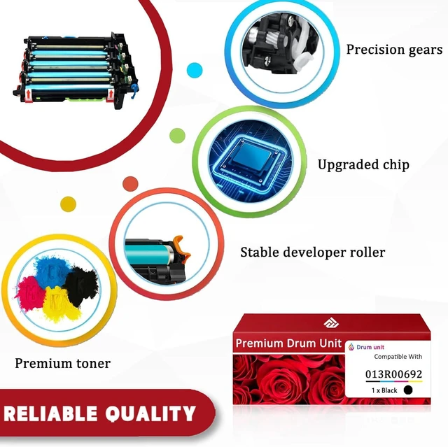 Alt view image 4 of 7 - 013R00692 Drum Unit Compatible for Xerox 013R00692 Imaging Drum Work for Xerox C310 C310DNI C310DNIM C315 C315DNI Printers