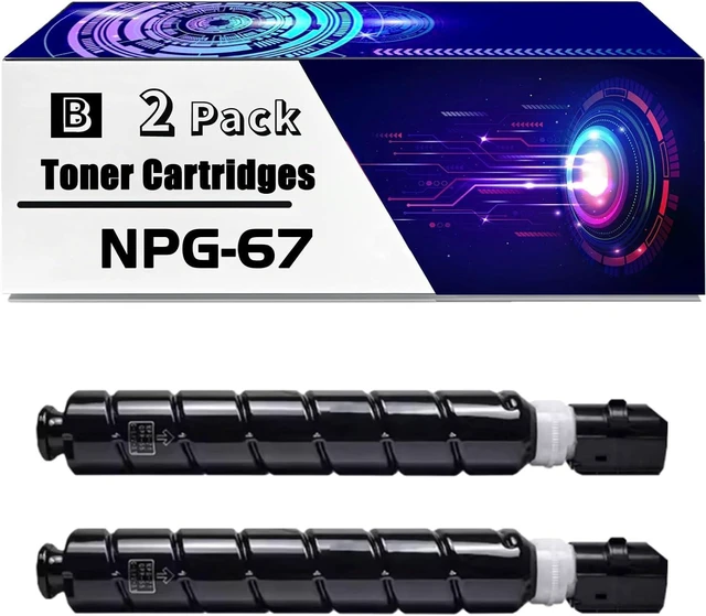 Main image of Compatible for Canon NPG-67 Toner Cartridges for ImageRunner C3020 3025 3120 3125 3320 Printers, with Chip High Yield 6300 Pages, Durability (2 Pack Black)