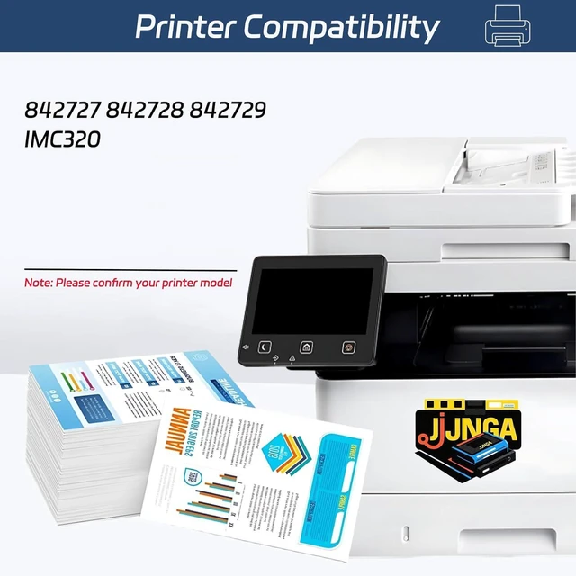 Alt view image 2 of 7 - Work for Ricoh 842728 842727 842729 IMC320 Printers, Replacement for Ricoh 842726 Toner Cartridges, Capacity of 26000 Pages (1 Pack Magenta)