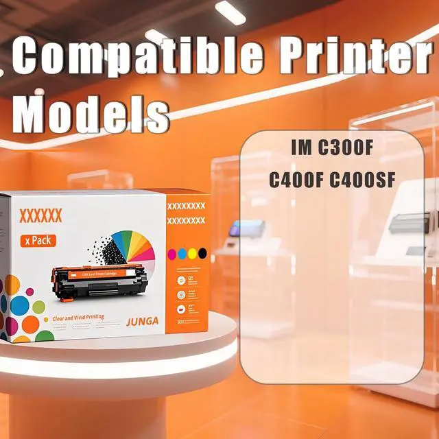 Alt view image 2 of 7 - Compatible for Ricoh IM C300 C400 Toner Cartridges IM C300F C400F C400SF Printers, High-Yield 27000 Page with Smart Chip (3 Pack Black)