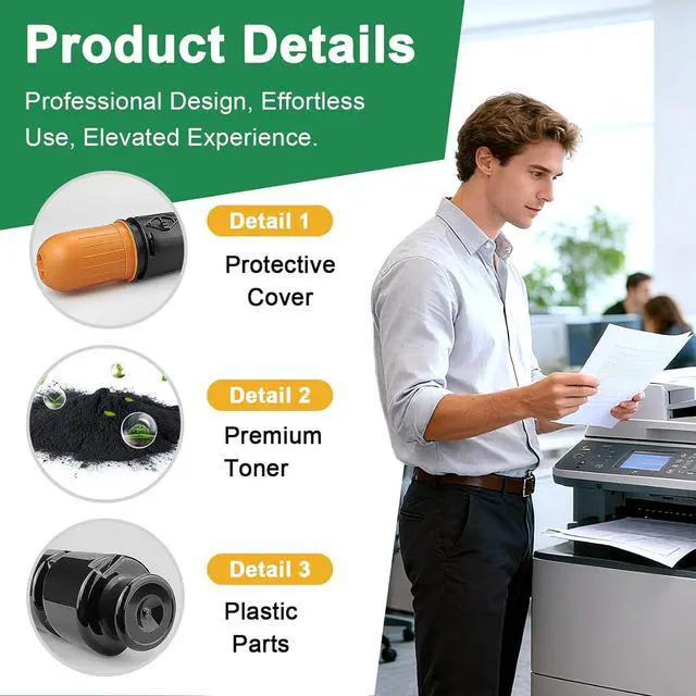 Alt view image 4 of 7 - GPR35 GPR-35 Compatible Toner Cartridges for Canon IR2535i 2545 IR2520i 2525i 2530 - 12000 Page Yield 1 Pack