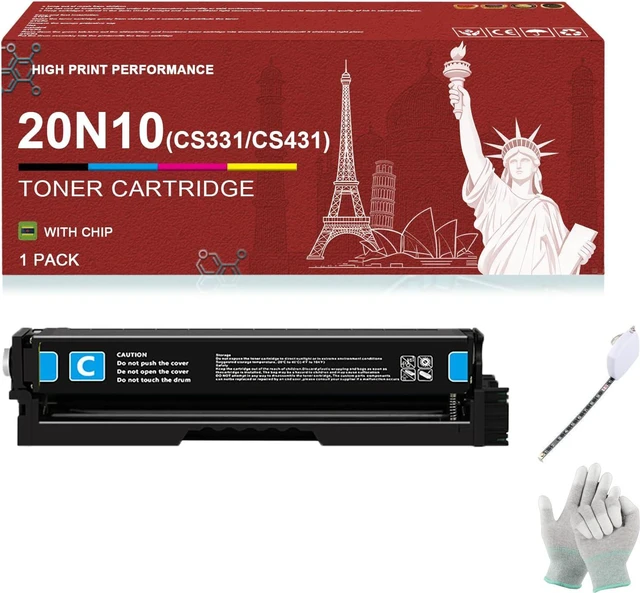 Main image of Compatible for Lexmark 20N10 Toner Cartridge with Smart Chip, High-Yield 1-Pack for CS331dw CS431dw CX331adwe CX431adw Series | 2,000 Pages | Office & Home Use