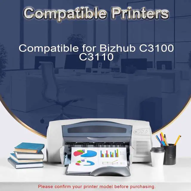 Alt view image 3 of 7 - TNP-50 TNP50 TNP50K TNP50C TNP50Y TNP50M Toner Cartridge High Yield Replacement for Konica Minolta TNP50 Toner for Bizhub C3100 C3110 Printers, 6,000 Black Pages 6,000 Color Pages Magenrta