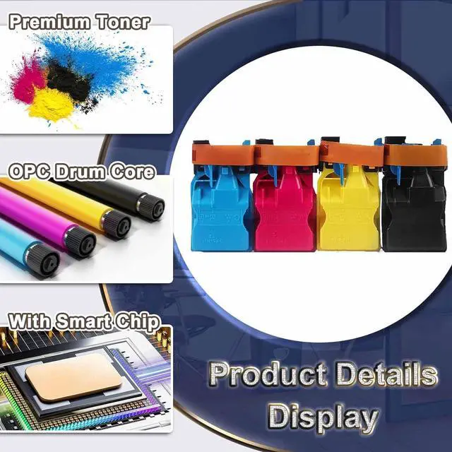 Alt view image 4 of 7 - TNP-50 TNP50 TNP50K TNP50C TNP50Y TNP50M Toner Cartridge High Yield Replacement for Konica Minolta TNP50 Toner for Bizhub C3100 C3110 Printers, 6,000 Black Pages 6,000 Color Pages Magenrta