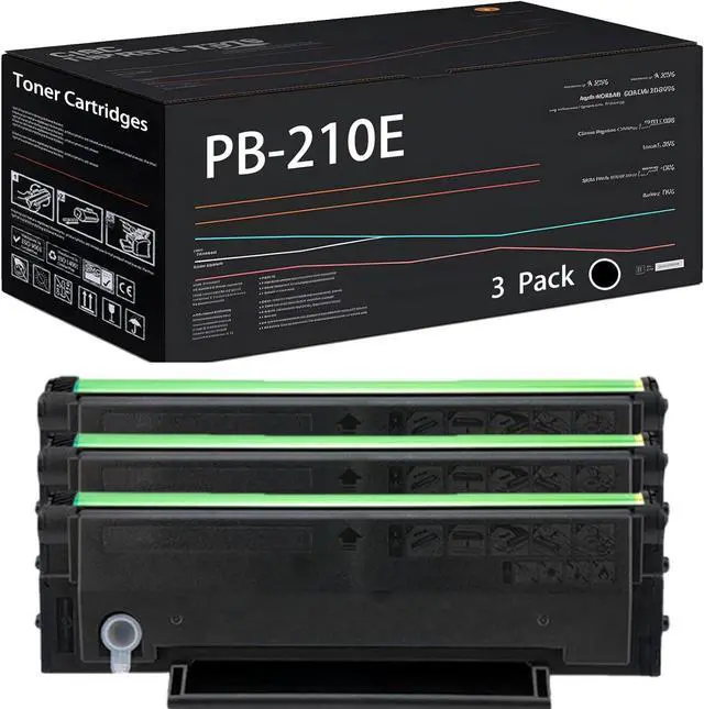 Main image of Compatible with Pantum PB-210E Toner Cartridges Work for Pantum P2500 P2500W M6500 M6600 Printers, with Chip, High Yield 2600 Pages, High-Definition Printing (3 Pack Black)