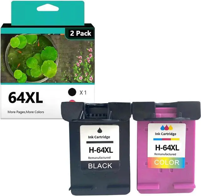 Main image of 64XL Ink Cartridges Replacement for HP 64 64XL Ink Cartridge Compatible for HP Envy Photo 7855 7858 7155 6252 7800 7100 Envy Inspire 7255e 7955e 7958e 7900e,Combo Pack