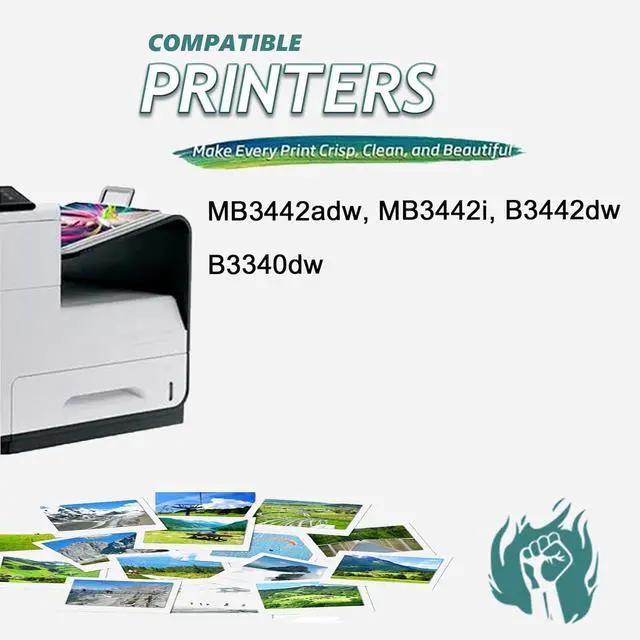 Alt view image 2 of 7 - B341H00 Toner Cartridge Compatible for Lexmark B341H00 Black Toner Cartridges High Yield Work for Lexmark MB3442adw MB3442i B3442dw B3340dw Printers, 1 Pack(3,000 Pages)