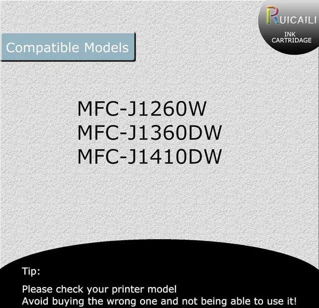 Alt view image 2 of 7 - LC501XL Ink Cartridges Each LC501 XL Ink Cartridge Prints 500 Pages Replacement Compatible Work for MFC-J1260W MFC-J1360DW MFC-J1410DW Printer,4 Pack