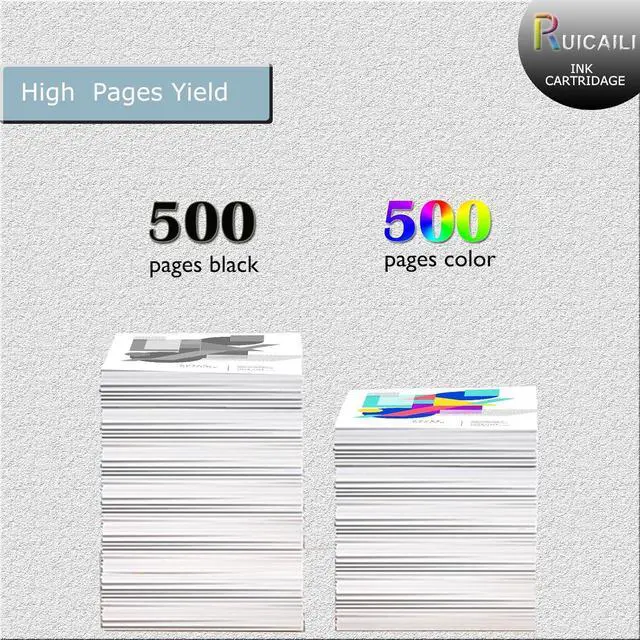Alt view image 3 of 7 - LC501XL Ink Cartridges Each LC501 XL Ink Cartridge Prints 500 Pages Replacement Compatible Work for MFC-J1260W MFC-J1360DW MFC-J1410DW Printer,4 Pack
