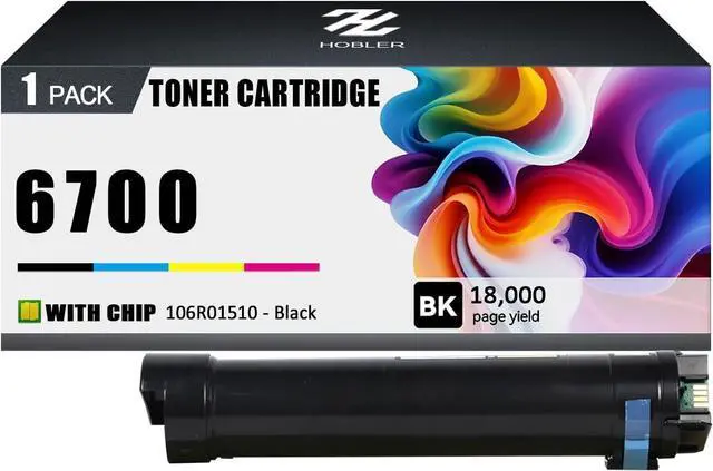 Main image of 6700 Toner Cartridge Compatible for Xerox 6700 106R01510 Black Toner Cartridges Work for Xerox Phaser 6700 6700N 6700DN 6700DT Printers