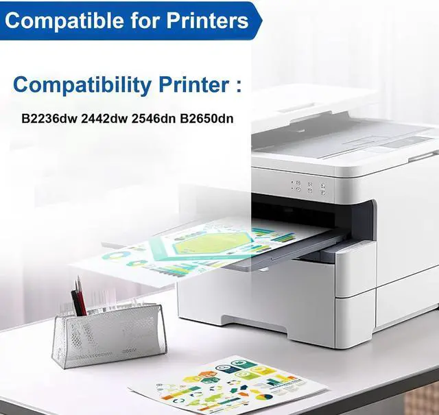 Alt view image 3 of 7 - B221000 Black Toner Cartridge Compatible for Lexmark B2236dw 2442dw 2546dn B2650dn Series Printer(1500 Pages) (1-Pack)