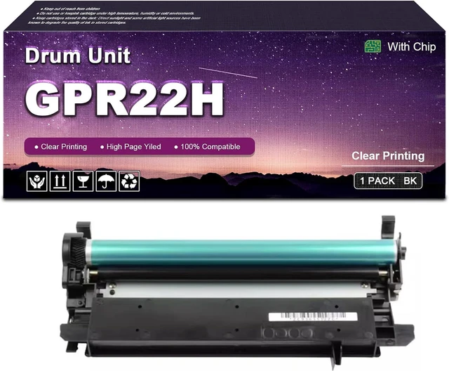 Main image of GPR22H Black High Yield Imaging Unit Drum Unit Replacement for Canon GPR-22 0388B003AA Imaging Drum Unit Work for Canon IR 1023 1023iF 1023N 1025 1025iF 1025N Printers