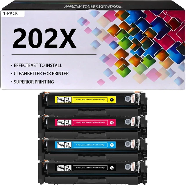 Main image of 202X Toner Cartridges Compatible for HP 202X CF500X CF501X CF503X CF502X Toner Cartridge Work for HP Laserjet Pro M254dw M254dn M254nw MFP M280nw M281dw Printers