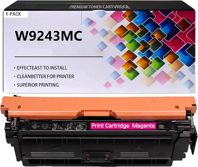 Main image of W9243MC Toner Cartridges Compatible for HP W9243MC Magenta Toner Cartridge Work for HP Laserjet Enterprise X55745dn Printer