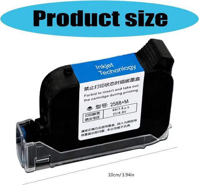 Alt view image 4 of 7 - 2588+M 2588+12.7mm Fast Drying EcoSolvent Ink Cartridge for Night Series Handheld Thermal Inkjet Printers Ink Cartridge