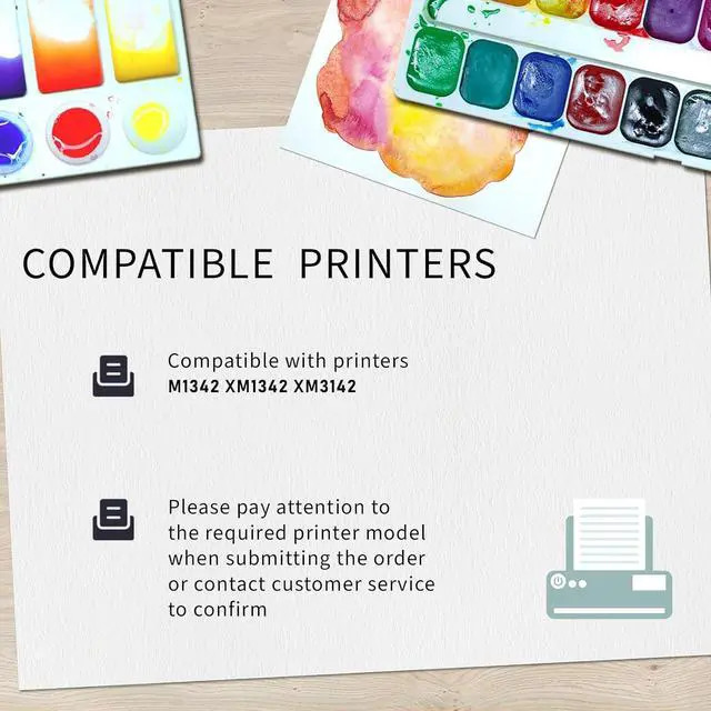 Alt view image 2 of 7 - 24B7002 Toner Cartridge (with chip) Compatible for Lexmark Compatible Replacement for Lexmark M1342 XM1342 XM3142 Printers,Black 15000 Pages