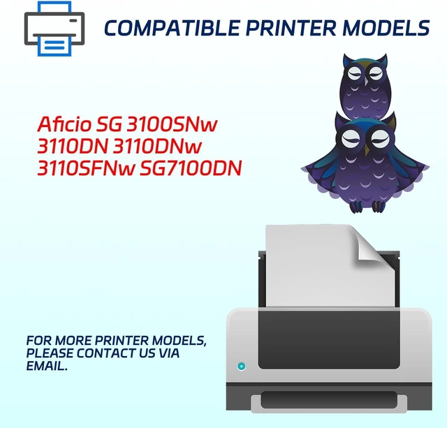Alt view image 2 of 7 - BIVOL GC41K Ink Cartridges Compatible for Ricoh Aficio SG 3100SNw 3110DN 3110DNw 3110SFNw SG7100DN Printers, with Chip, High Yield 3500 Pages, Vivid Colors (2 Set)