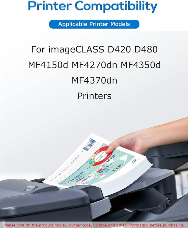 Alt view image 2 of 7 - CRG-104 CRG104 FX9 FX10 Toner Cartridges Compatible for Canon ImageCLASS D420 D480 MF4150d MF4270dn MF4350d MF4370dn Printers, High Yield - 2000 Pages 1 Pack