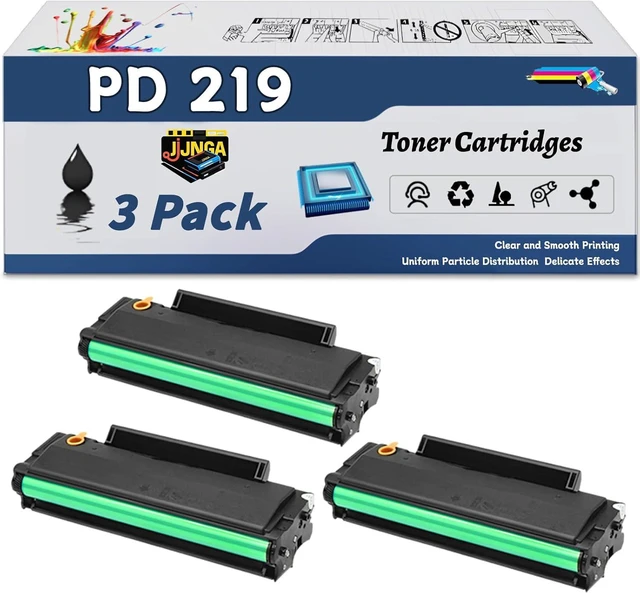 Main image of Work for Pantum P2509 P2509NW M6509 M6509NW M6559 M6559NW M6609 M6609N Printers, Replacement for Pantum PD 219 Toner Cartridges, Capacity of 2600 Pages (3 Pack Black)