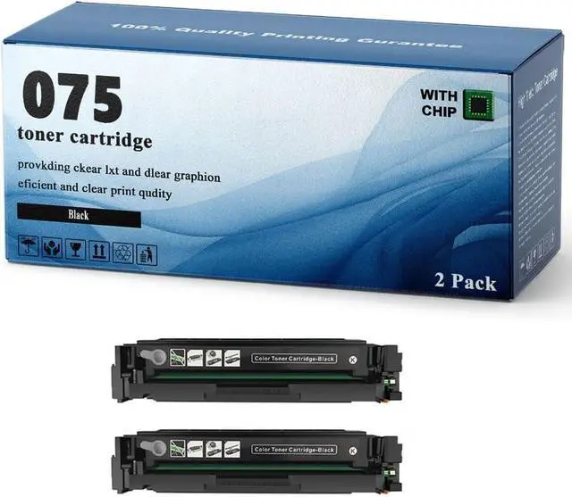 Main image of 075 CRG-075 Toner Cartridges Replacement Compatible for Canon Color imageCLASS LBP646Cdw 647Cdw MF662Cdw 664Cdw 665Cdw 667Cdw Printers(BK/C/M/Y)(2 Pack Black)