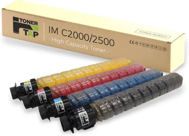 Main image of TonerTap Compatible Toner Cartridge 4-Pack for Ricoh IM C2000, IM C2500, Compatible Replacement for Ricoh 842307, 842308, 842309, 842310 IMC2000, IMC2500 Toner with Chip