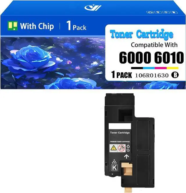 Main image of 6000 6010 Toner Cartridges Compatible for Xerox 106R01630 Black Toner Cartridge Work for Xerox Phaser 6000 6010 WorkCentre 6015 Printer