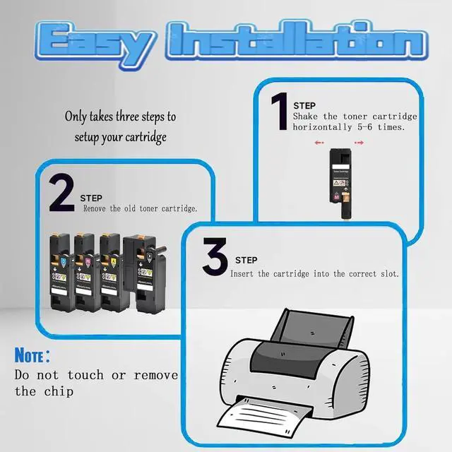 Alt view image 4 of 7 - 6000 6010 Toner Cartridges Compatible for Xerox 106R01630 Black Toner Cartridge Work for Xerox Phaser 6000 6010 WorkCentre 6015 Printer