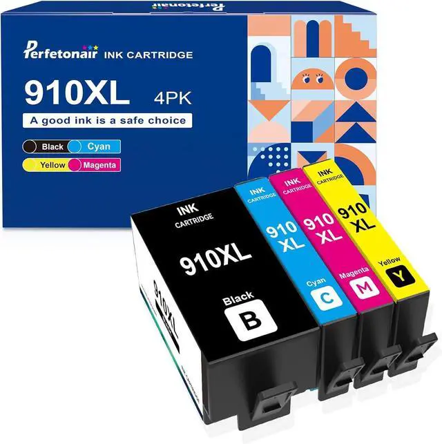 Main image of 910XL Ink Cartridges Combo Pack, 910 Large Capacity Ink, Compatible with OfficeJet Pro 8025e 8025 8028e 8028 8035e 8035 OfficeJet 8015e 8022e 8015 8022 Printers