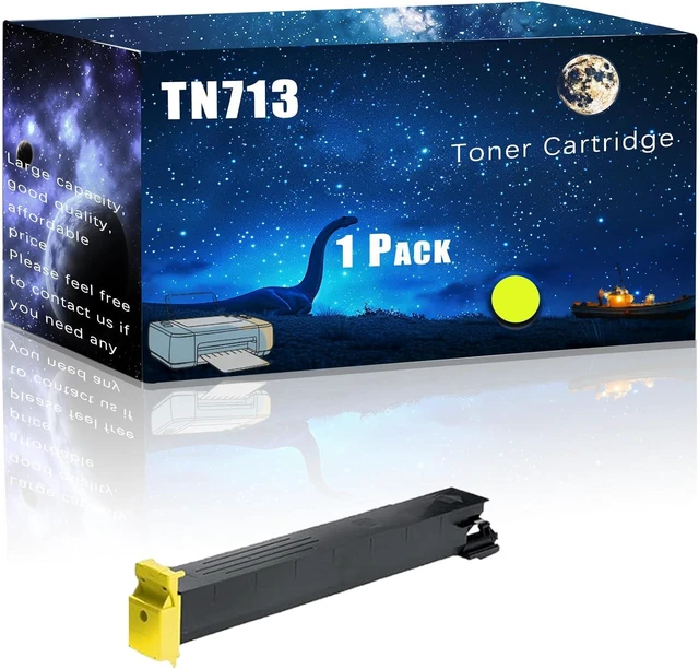 Main image of TN713 Toner Cartridge Compatible for Konica Minolta C659 C759 Printers,with Chip Large Printing Demands (Yellow)