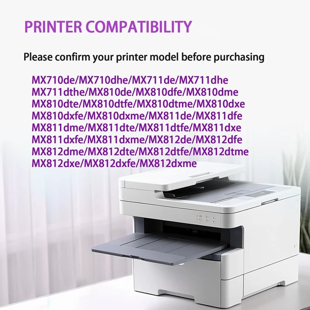 Alt view image 2 of 7 - 52D0Z00 Imaging Unit Drum Unit Replacement for Lexmark MX710de MX711de MX711dhe MX711dthe MX810de MX810dme MX810dte MX810dtfe MX810dtme Printer High Yield 100000 Pages