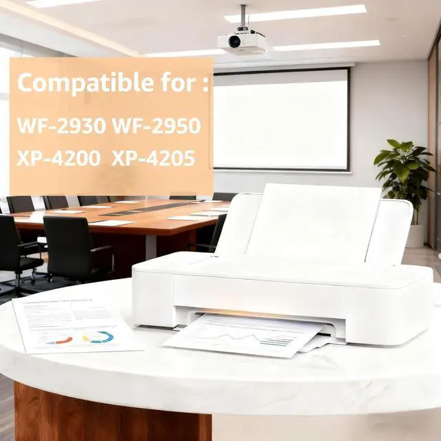 Alt view image 2 of 6 - 232 XL Ink Cartridges Combo Pack Replacement for T232 XL High Yield Ink Cartrdge Compatible with XP-4200 XP-4205 WF-2930 WF-2950 Printers (Black/Cyan/Magenta/Yellow 4 Pack)